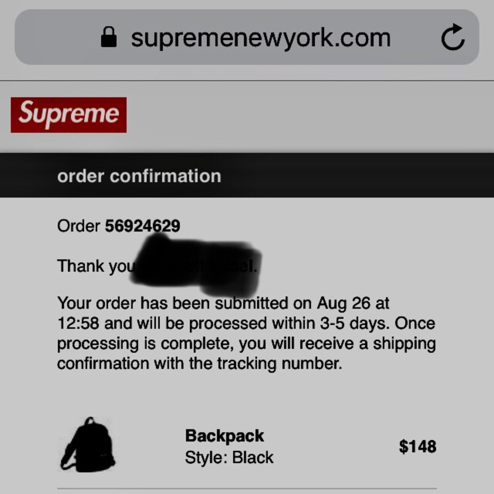 Supreme Backpack FW19